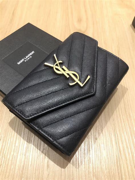 ysl wallet cardholder|YSL card holder used.